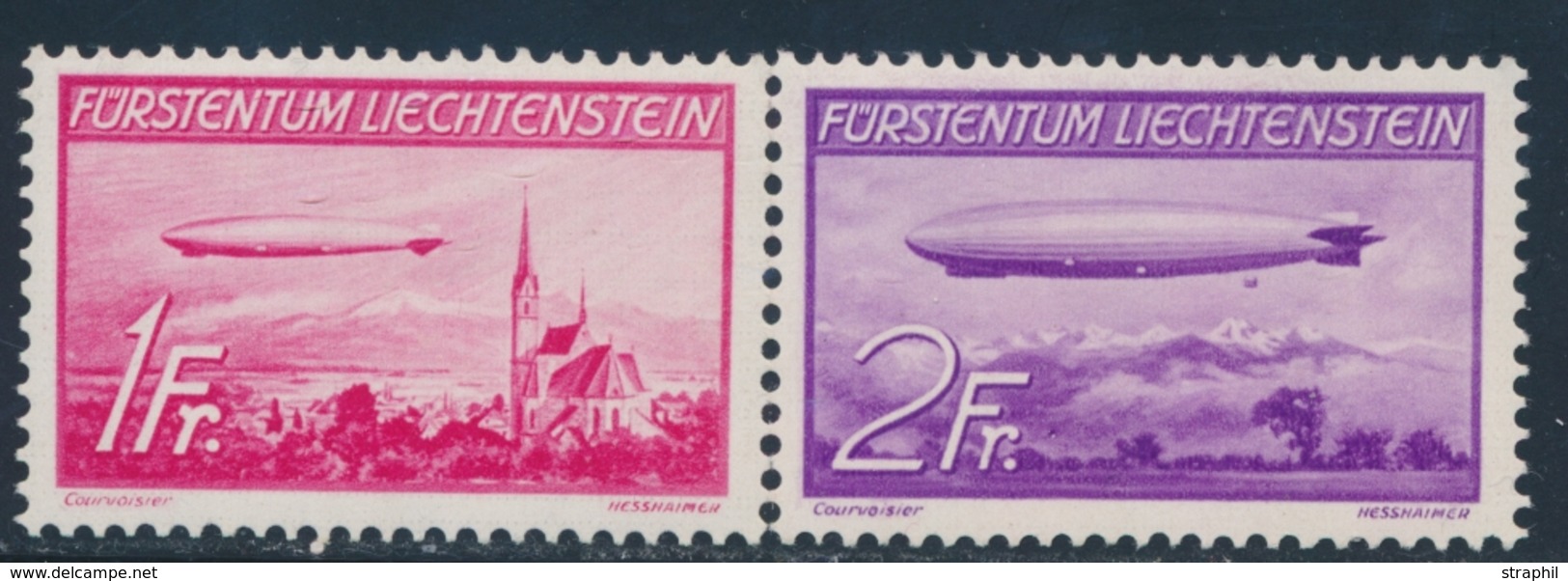 ** LIECHTENSTEIN - POSTE AERIENNE  - ** - N°15/16 - TB - Poste Aérienne