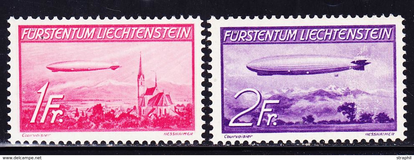 * LIECHTENSTEIN - POSTE AERIENNE  - * - N°15/16 - TB - Luchtpostzegels