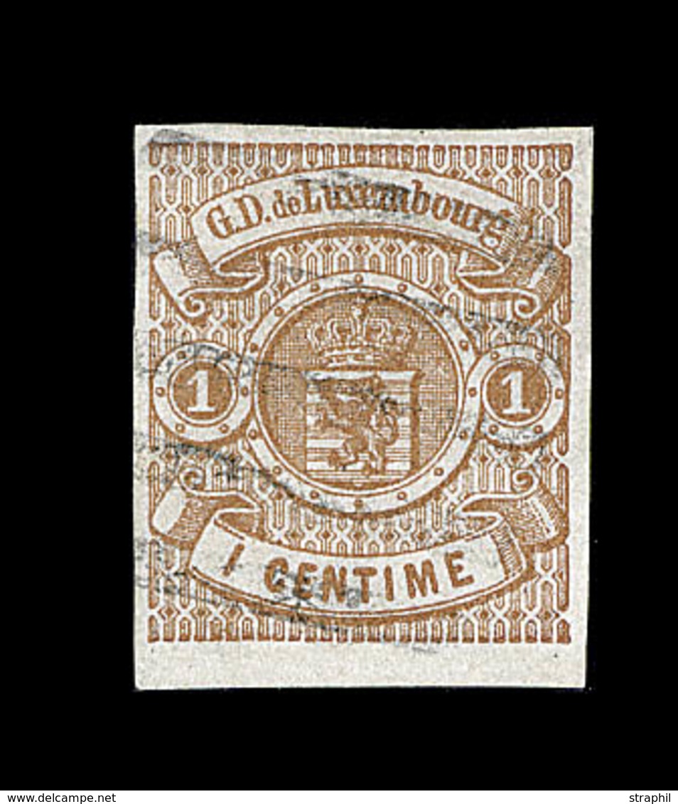 O LUXEMBOURG - O - N°3 - 1c Brun Clair - TB - 1852 William III