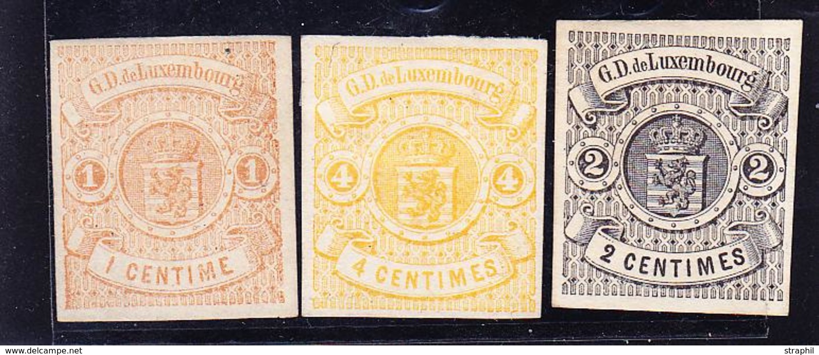 * LUXEMBOURG - * - N°3/5 - Les 3 Val. - TB - 1852 Guillaume III