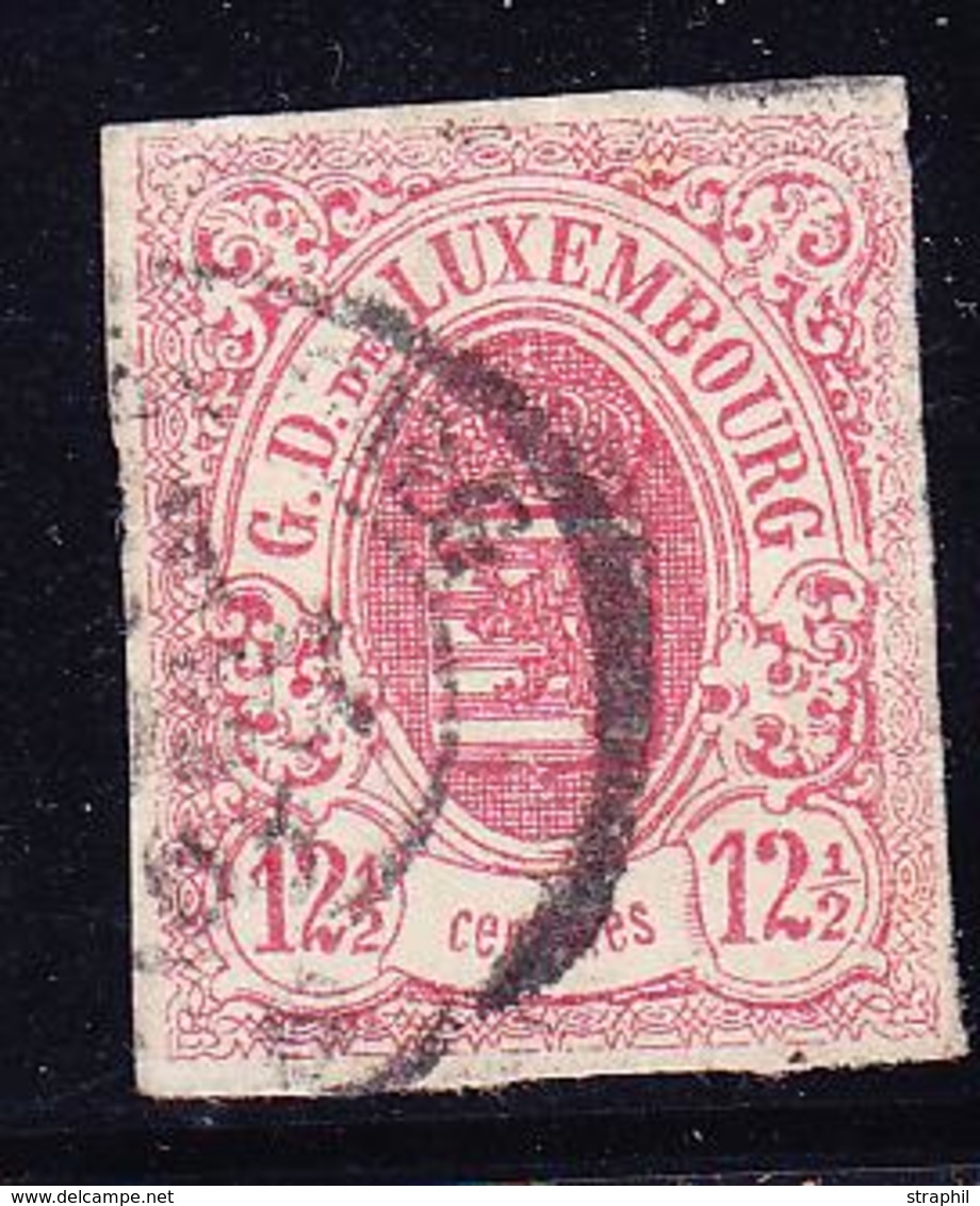 O LUXEMBOURG - O - N°7 - 12½ C Rose - TB - 1852 Guillaume III