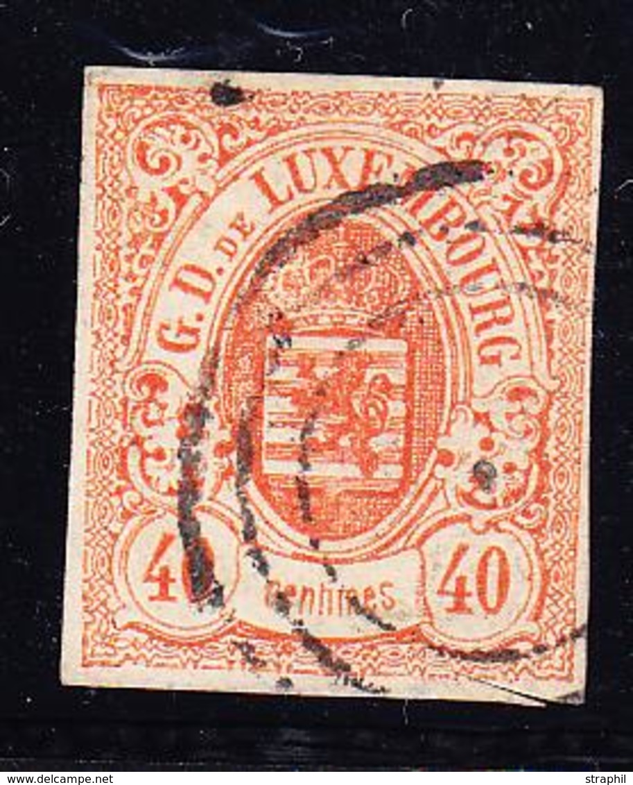 O LUXEMBOURG - O - N°11 - 40c Rouge Orange - TB - 1852 Guillermo III