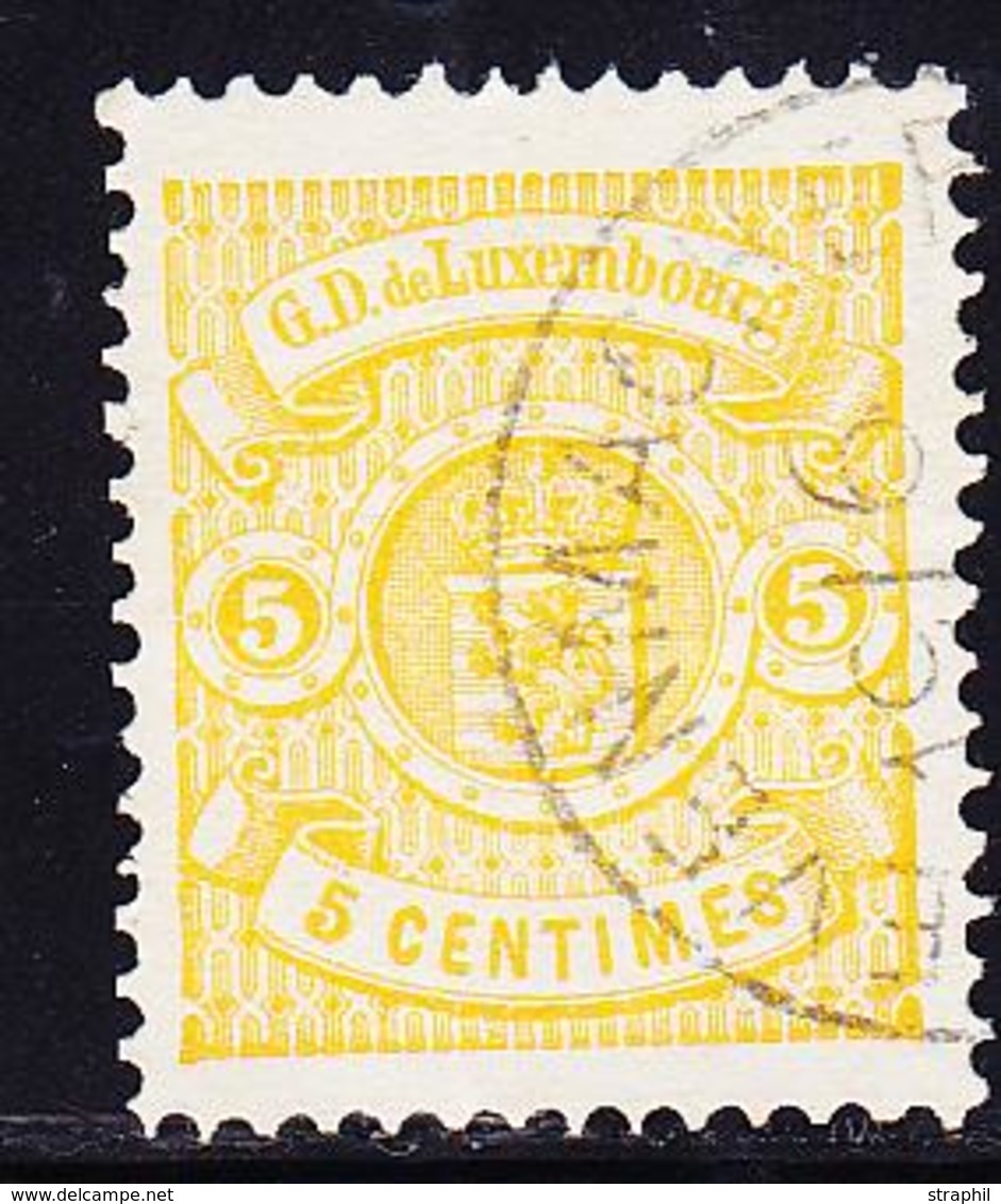 O LUXEMBOURG - O - N°41 - 5c Jaune - TB - 1852 William III