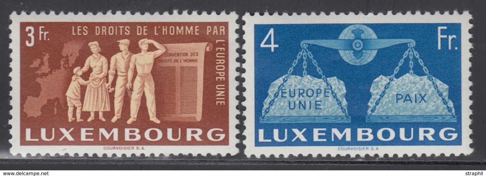 ** LUXEMBOURG - ** - N°443/48 - EUROPE UNIE - TB - 1852 Guillaume III