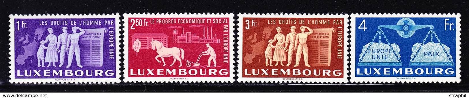 ** LUXEMBOURG - ** - N°444, 446/48 - TB - 1852 Guillaume III