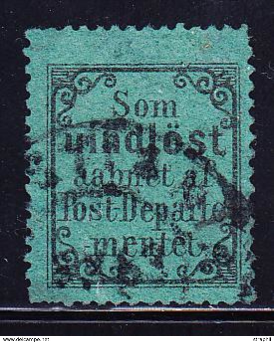 O NORVEGE - O - N°2 - Timbre Vert De Retour - 1872 - TB - Used Stamps