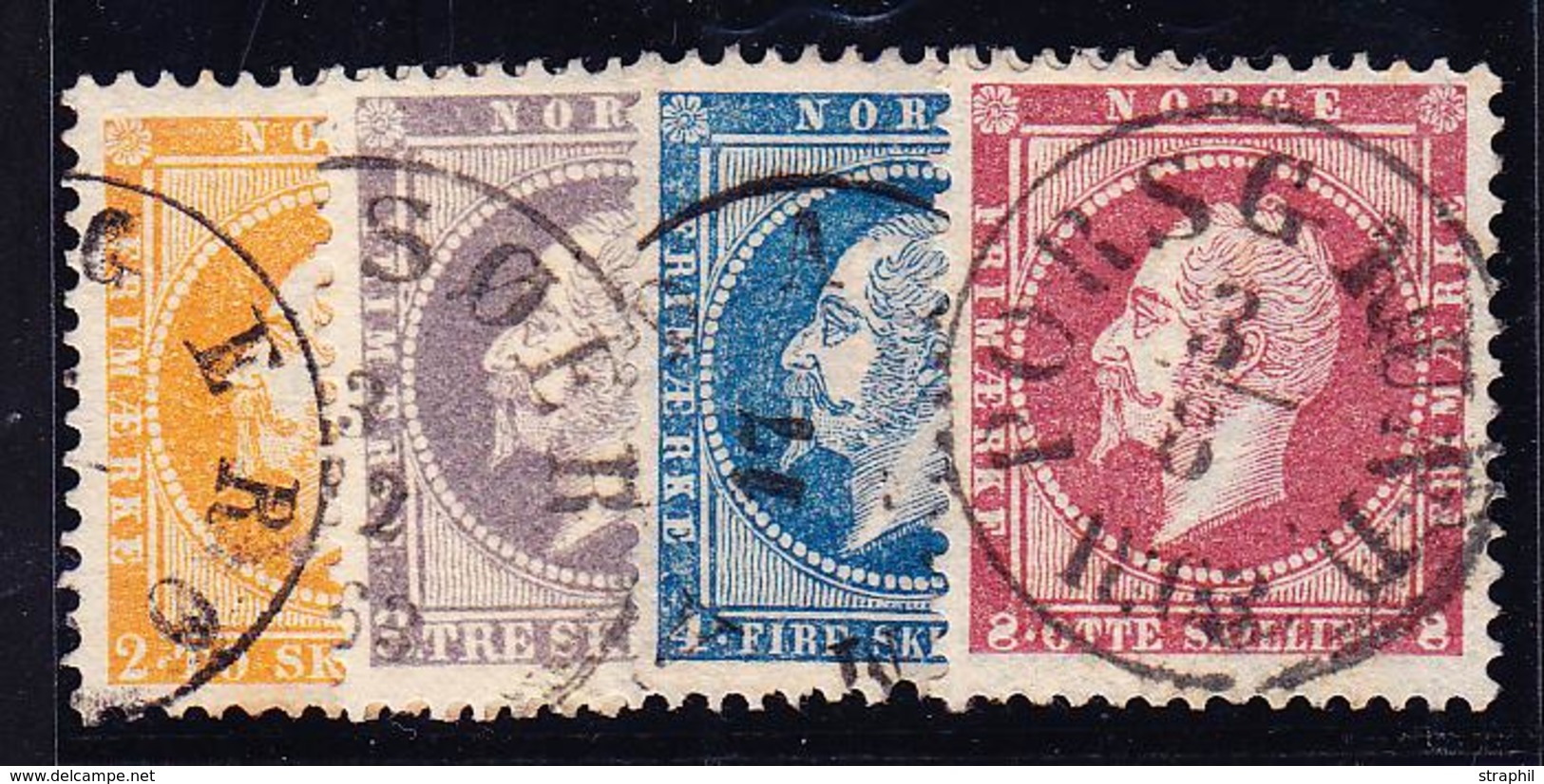 O NORVEGE - O - N°2/5 - Les 4 Val. - TB - Used Stamps