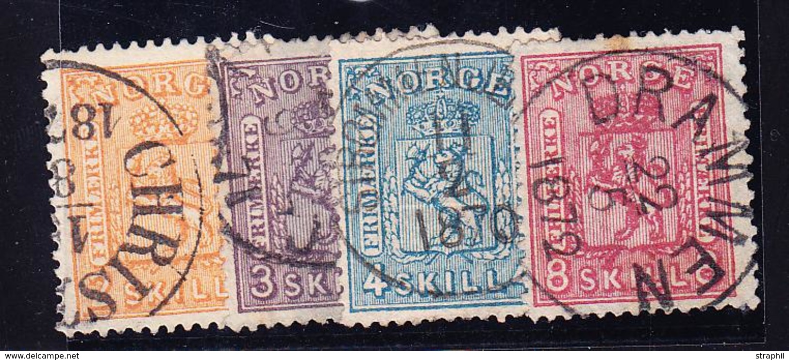 O NORVEGE - O - N°12/15 - Les 4 Val. - TB - Used Stamps