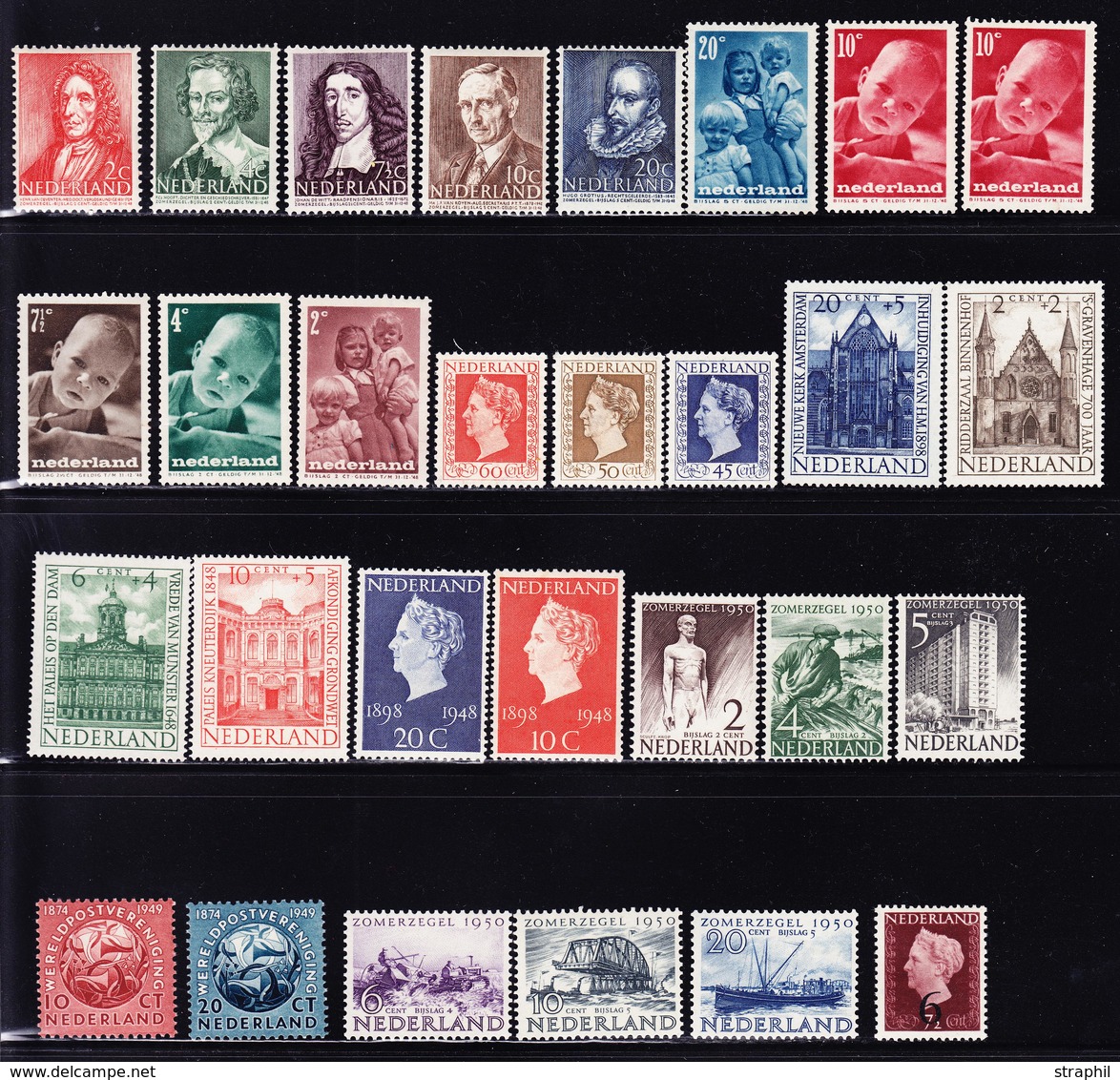 ** PAYS-BAS - ** - N°478/96, 528/29, 535/41 - TB - Used Stamps