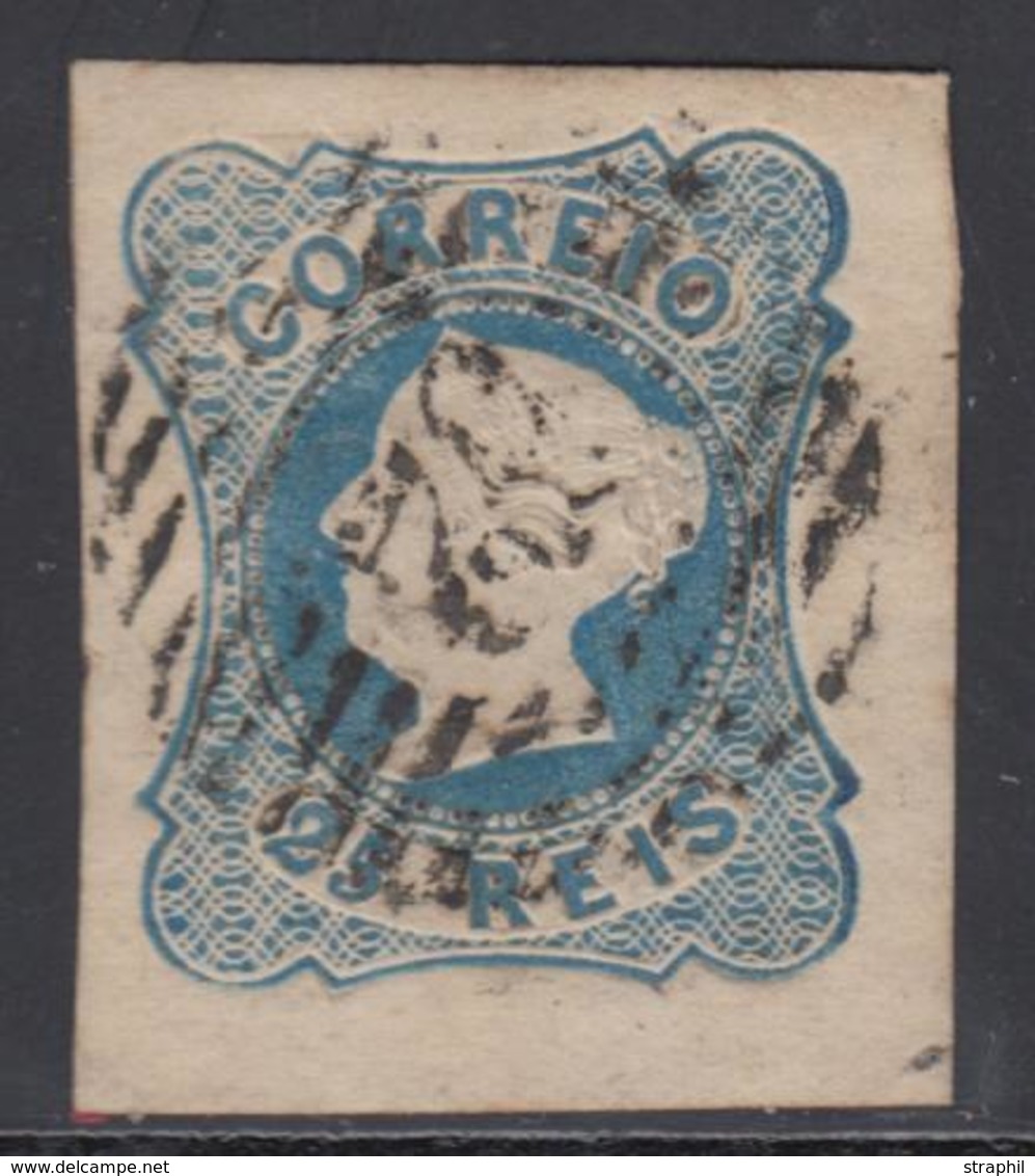 O PORTUGAL - O - N°2 - 25r Bleu - TB/SUP - Used Stamps