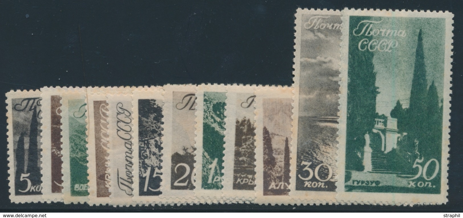 * RUSSIE - * - N°658/69 - Rousseurs - TB - Unused Stamps
