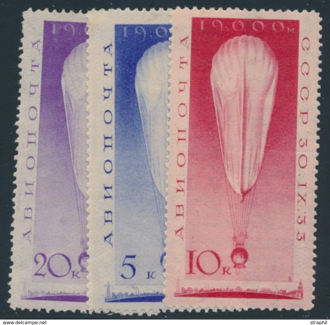 * RUSSIE - POSTE AERIENNE  - * - N°38/40 - TB - Unused Stamps