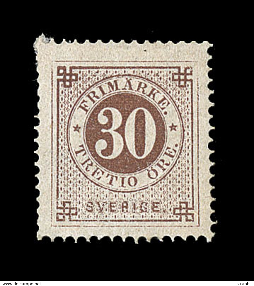 (*) SUEDE - (*) - N°23B - 30ö Brun - Très Bon Centrage - TB - Used Stamps