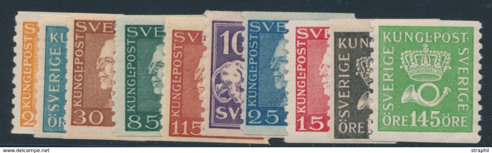 ** SUEDE - ** - N°195/204 - La Série De 10 Val. - TB - Used Stamps