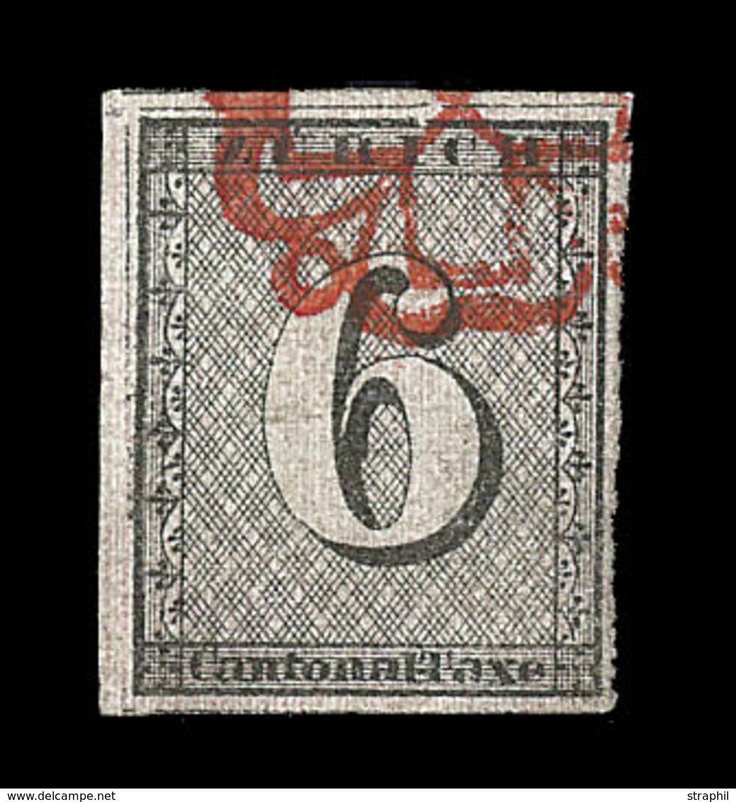 O SUISSE - O - N°10 - Margé - Petite Fente En Marge à Gauche - Certificat - TF - TB - 1843-1852 Federal & Cantonal Stamps