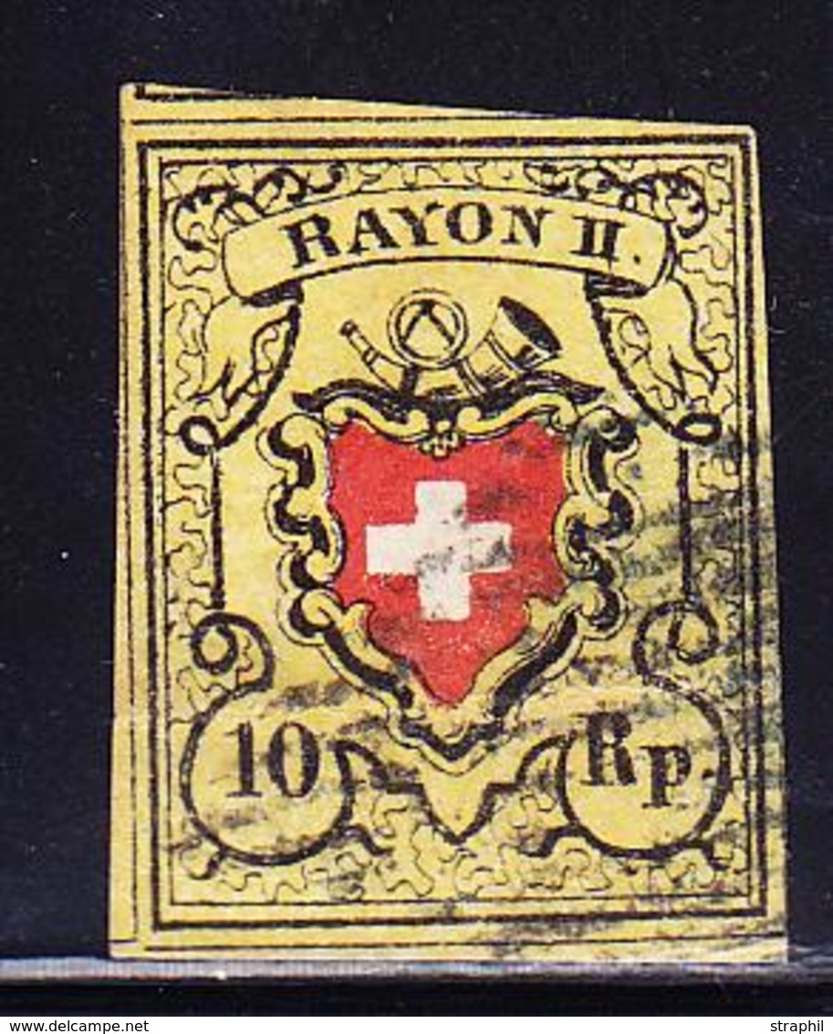 O SUISSE - O - N°15 - Belles Marges - Signé Hermann - TB - 1843-1852 Timbres Cantonaux Et  Fédéraux