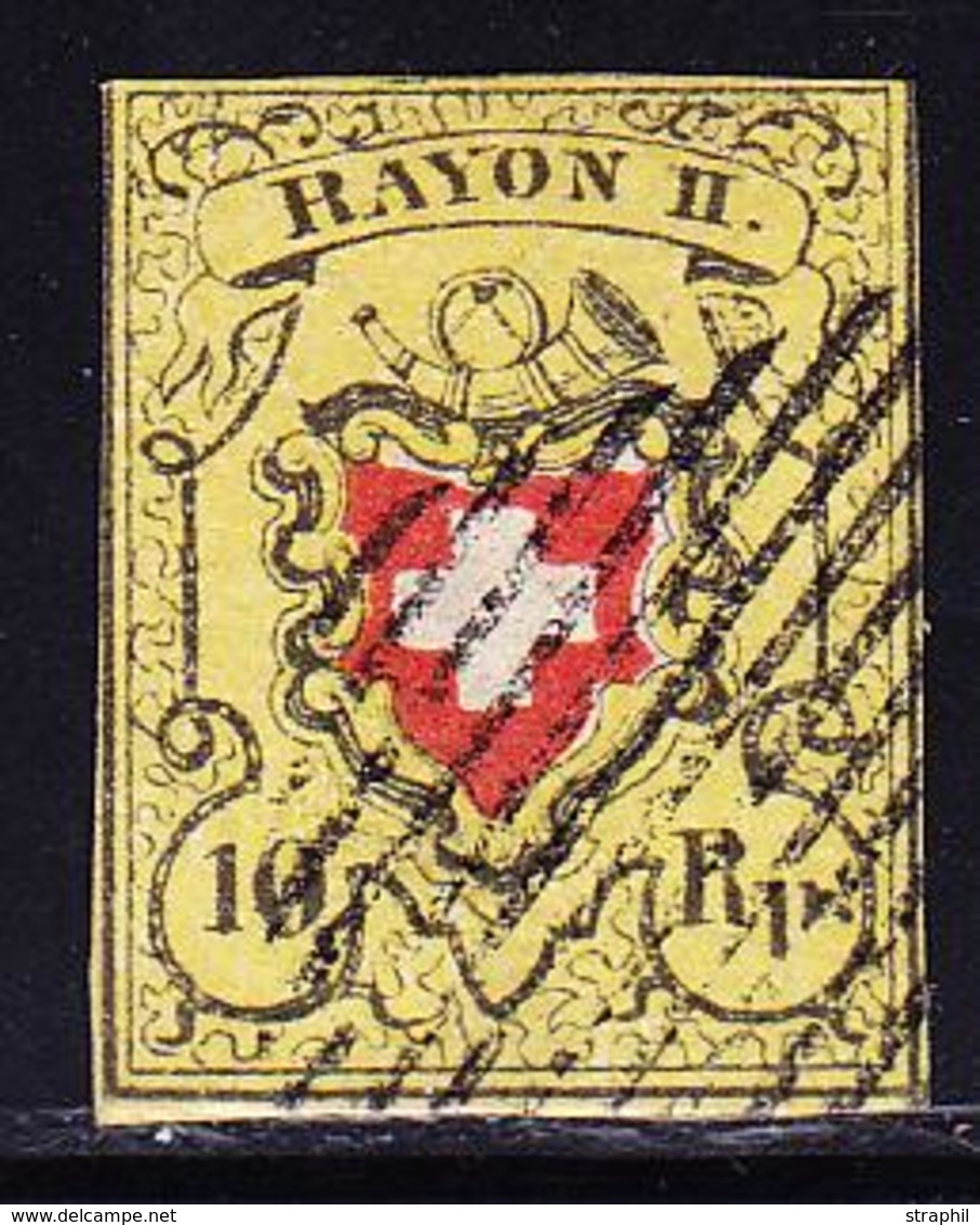 O SUISSE - O - N°15 - Marges Réduites - Signé Hermann - TB - 1843-1852 Federal & Cantonal Stamps