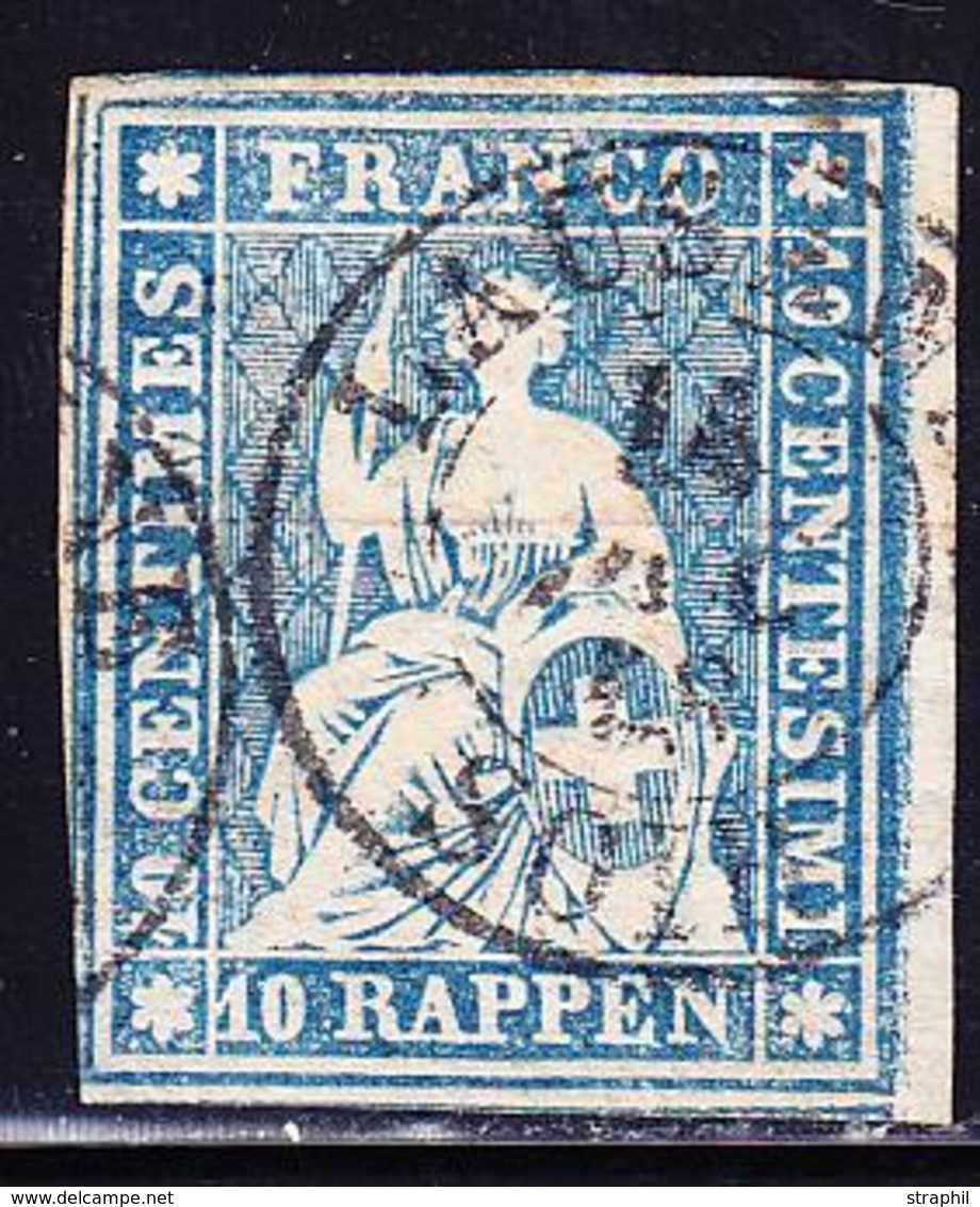 O SUISSE - O - N°27 (Sbk N°23Cd) - Obl Càd Lausanne - Signé Hermann - Cote: 60 FS - TB/SUP - 1843-1852 Federal & Cantonal Stamps