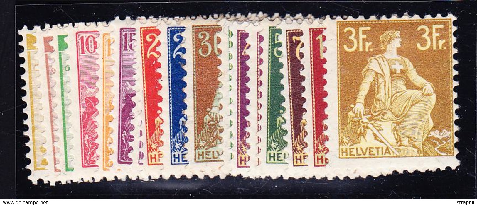 * SUISSE - * - N°113/27, 123a - Ens TB - 1843-1852 Federal & Cantonal Stamps