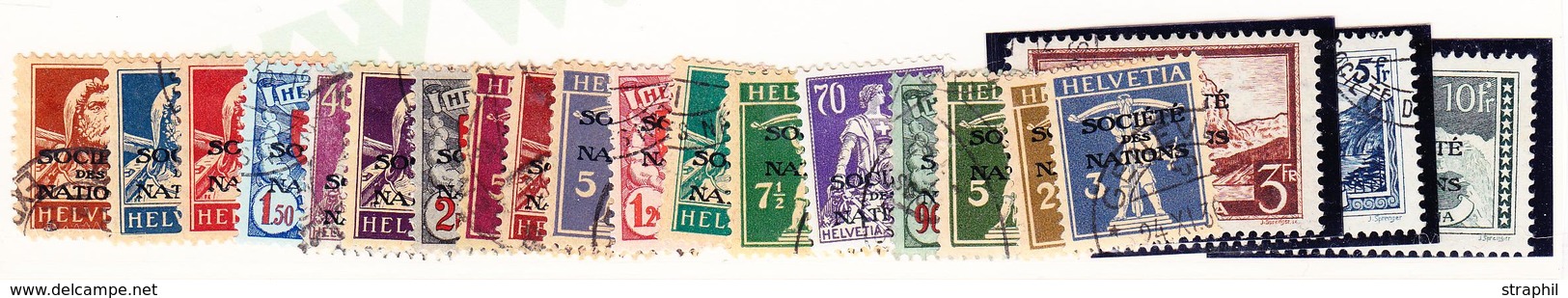 O SUISSE - TIMBRES DE SERVICE - O - N°46/61A - TB - Service