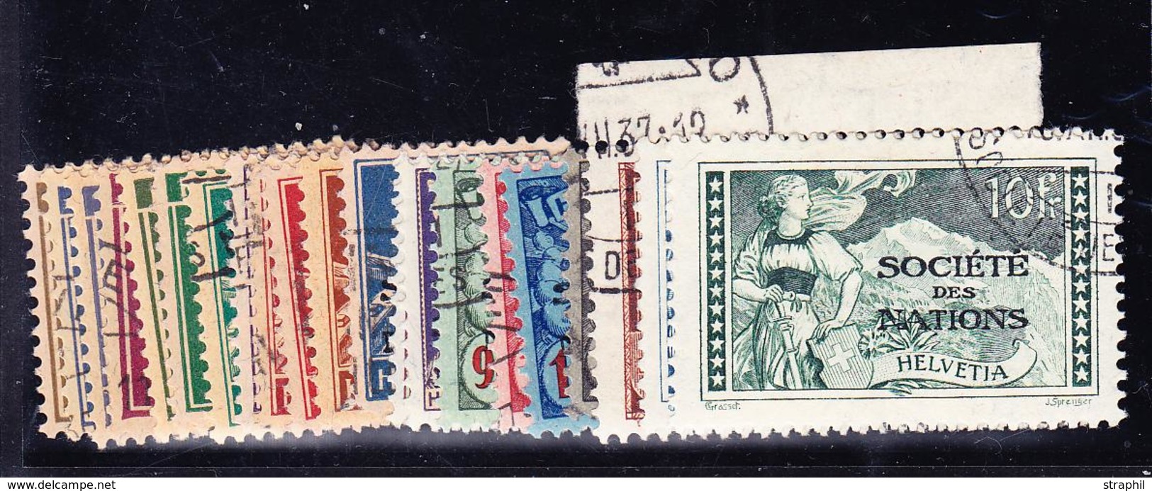 O SUISSE - TIMBRES DE SERVICE - O - N°46/61A - TB - Officials