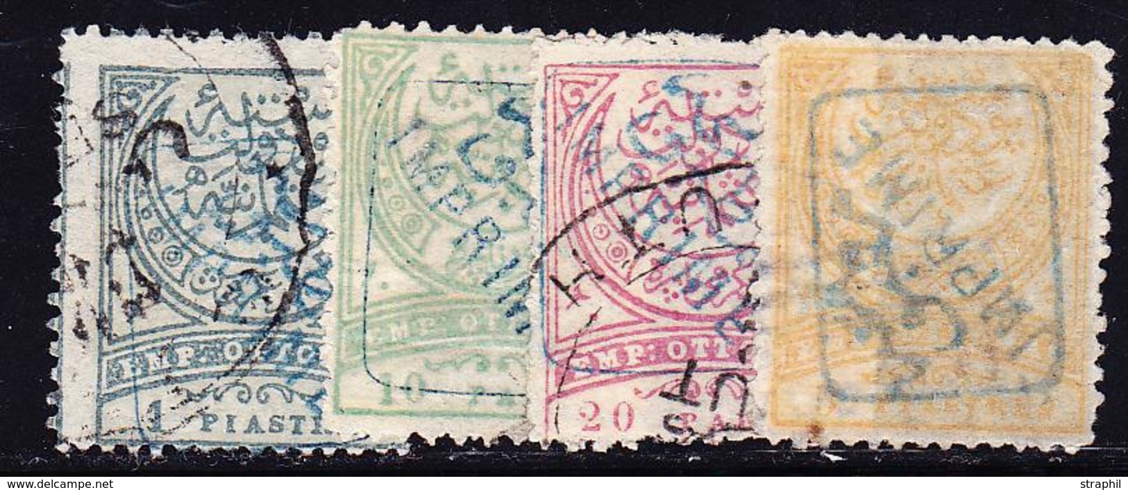 O TURQUIE - JOURNAUX - O - N°2/4, 6 - Surch. Bleues - Rares - TB - Newspaper Stamps