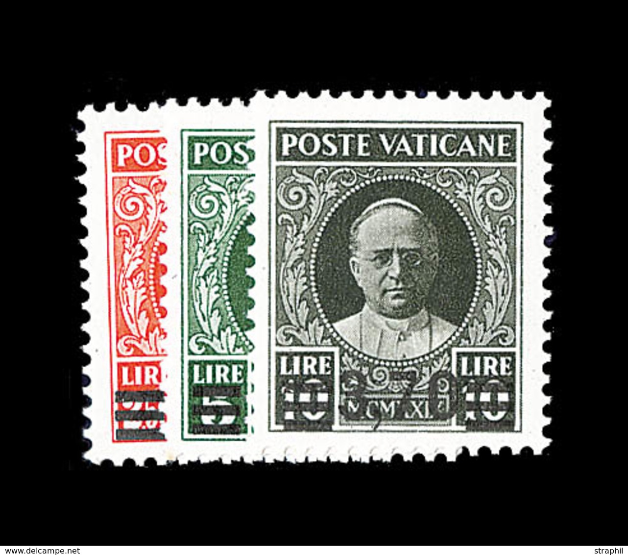 ** VATICAN - ** - N°60/65 - Série Provisoire - Signé Calves - TB - Unused Stamps