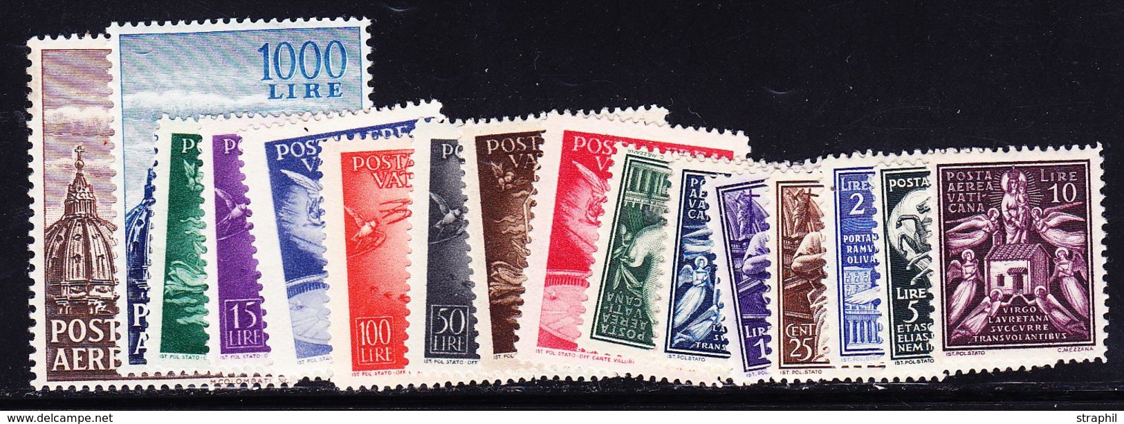 * VATICAN - POSTE AERIENNE - * - N°1/15, 22/23 - TB - Airmail