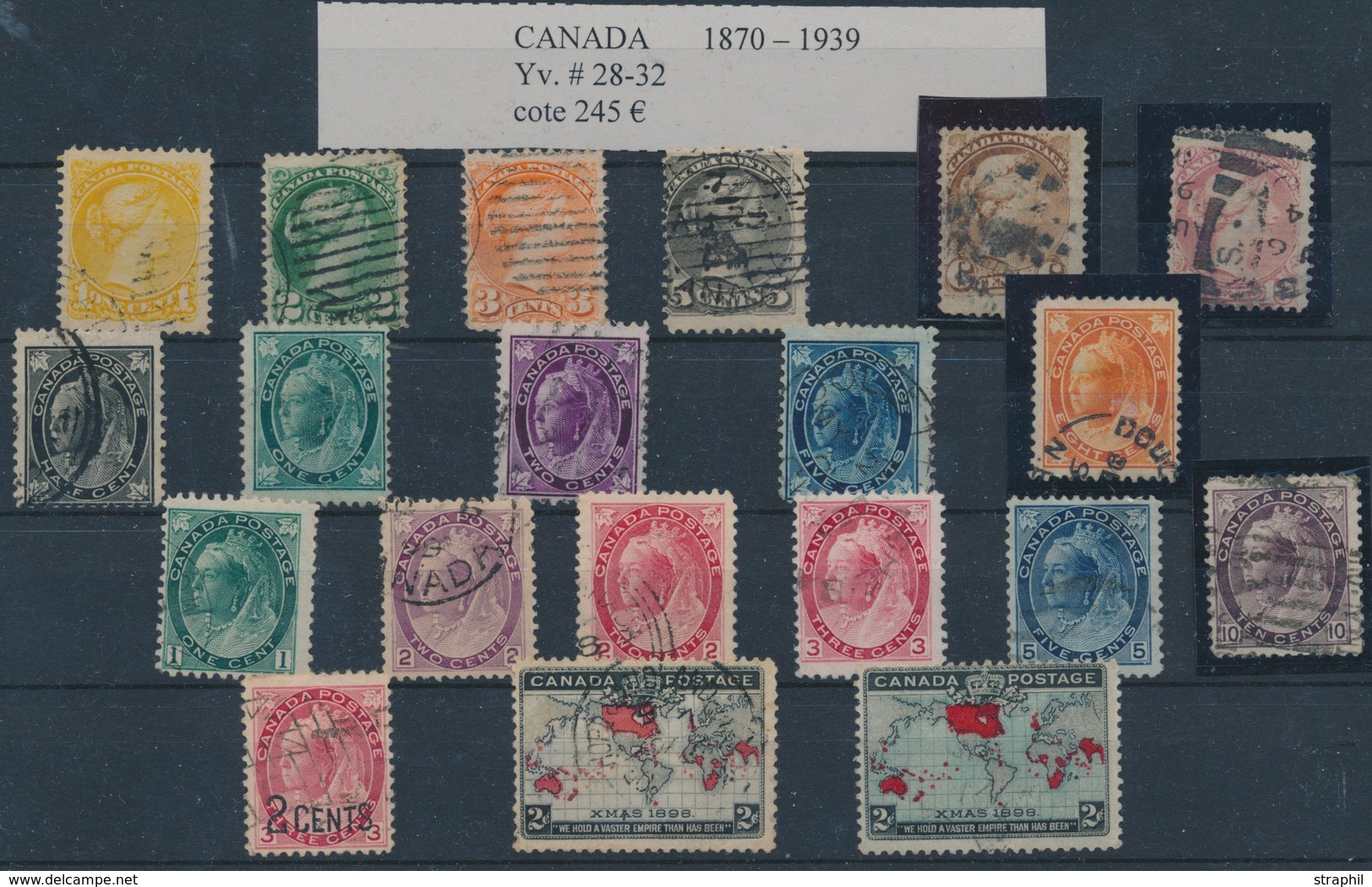 O CANADA - O - Pér. 1870/1939 Entre N°28 Et 212 - Maj. TB - Other & Unclassified