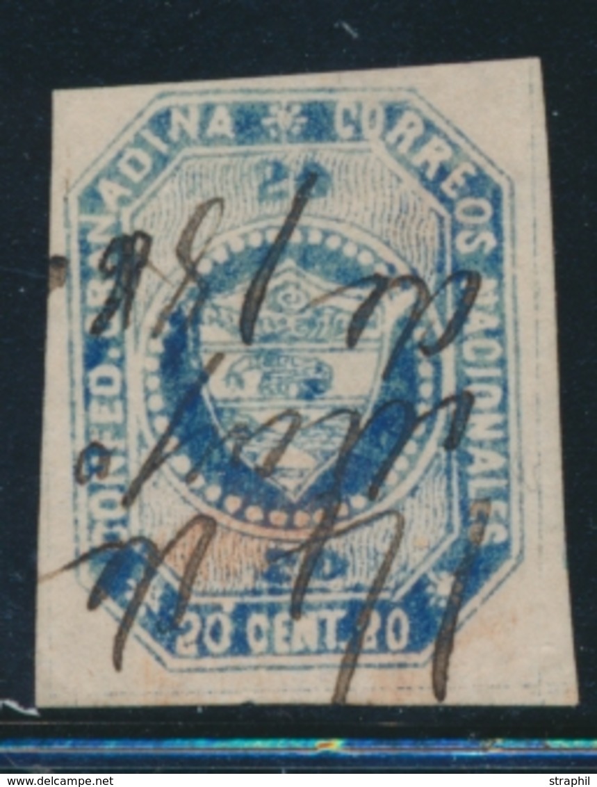 O COLOMBIE - O - N°9 - 20c Bleu - Obl Plume - TB - Colombia