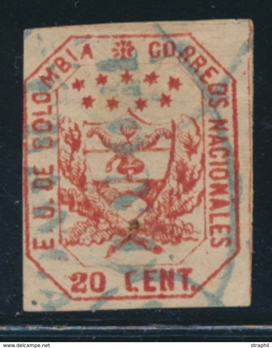 O COLOMBIE - O - N°21 - 20c Rouge - Obl Postale - TB - Colombia