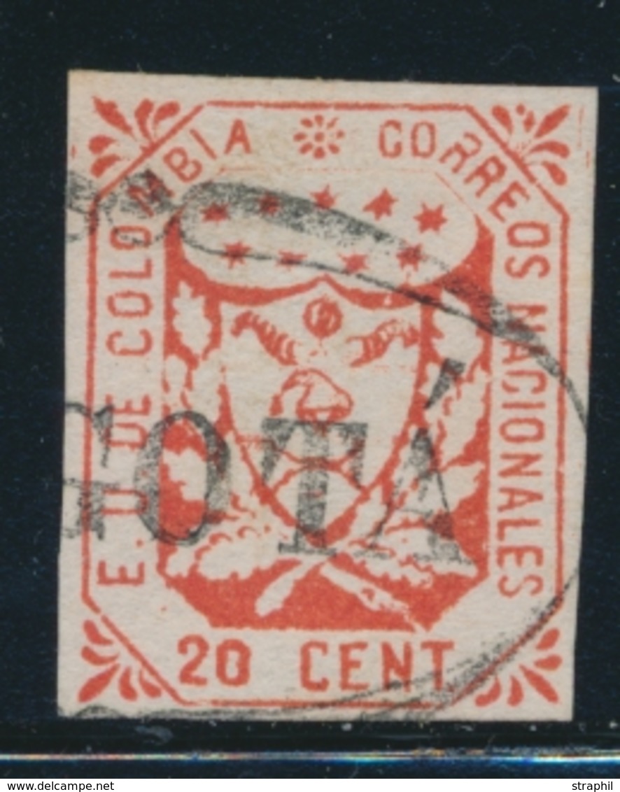 O COLOMBIE - O - N°25 - 20c Rouge - Obl Postale Bogota - TB - Colombia