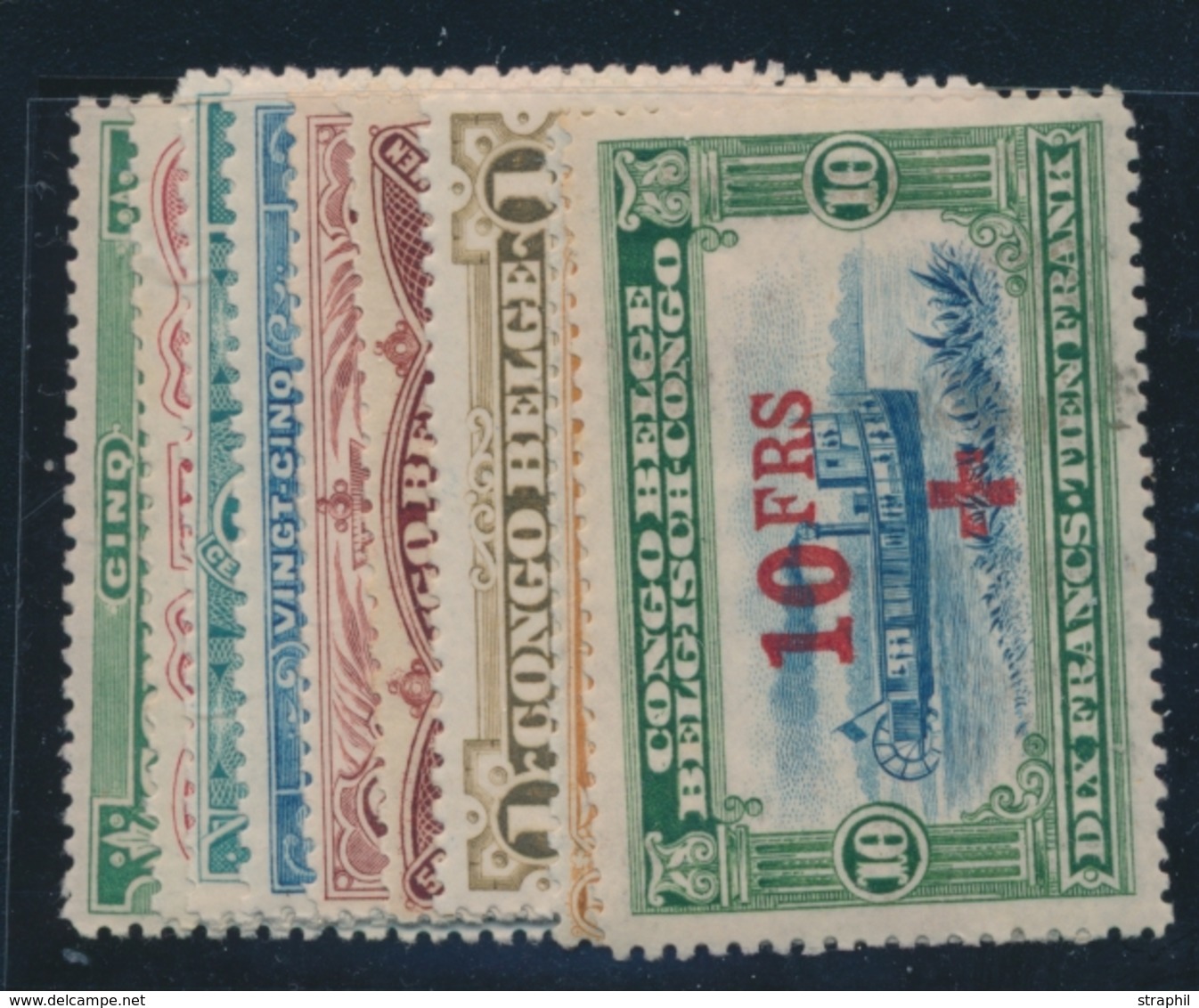 * CONGO BELGE - * - N°72/80 -Croix-Rouge - TB - Used Stamps