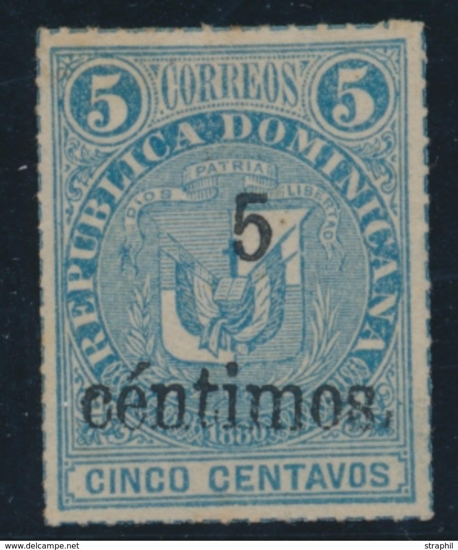 (*) REP. DOMINICAINE - (*) - N°43c - 5c S/5c Bleu - Erreur De Such. - TB - Dominican Republic