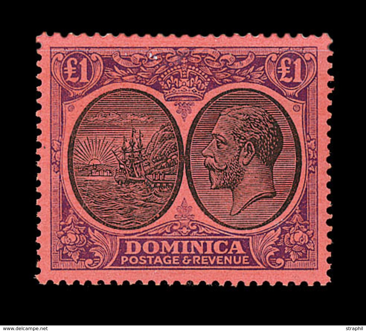 * REP. DOMINICAINE - * - N°84 - 1£ Violet Et Rouge - TB - Dominican Republic