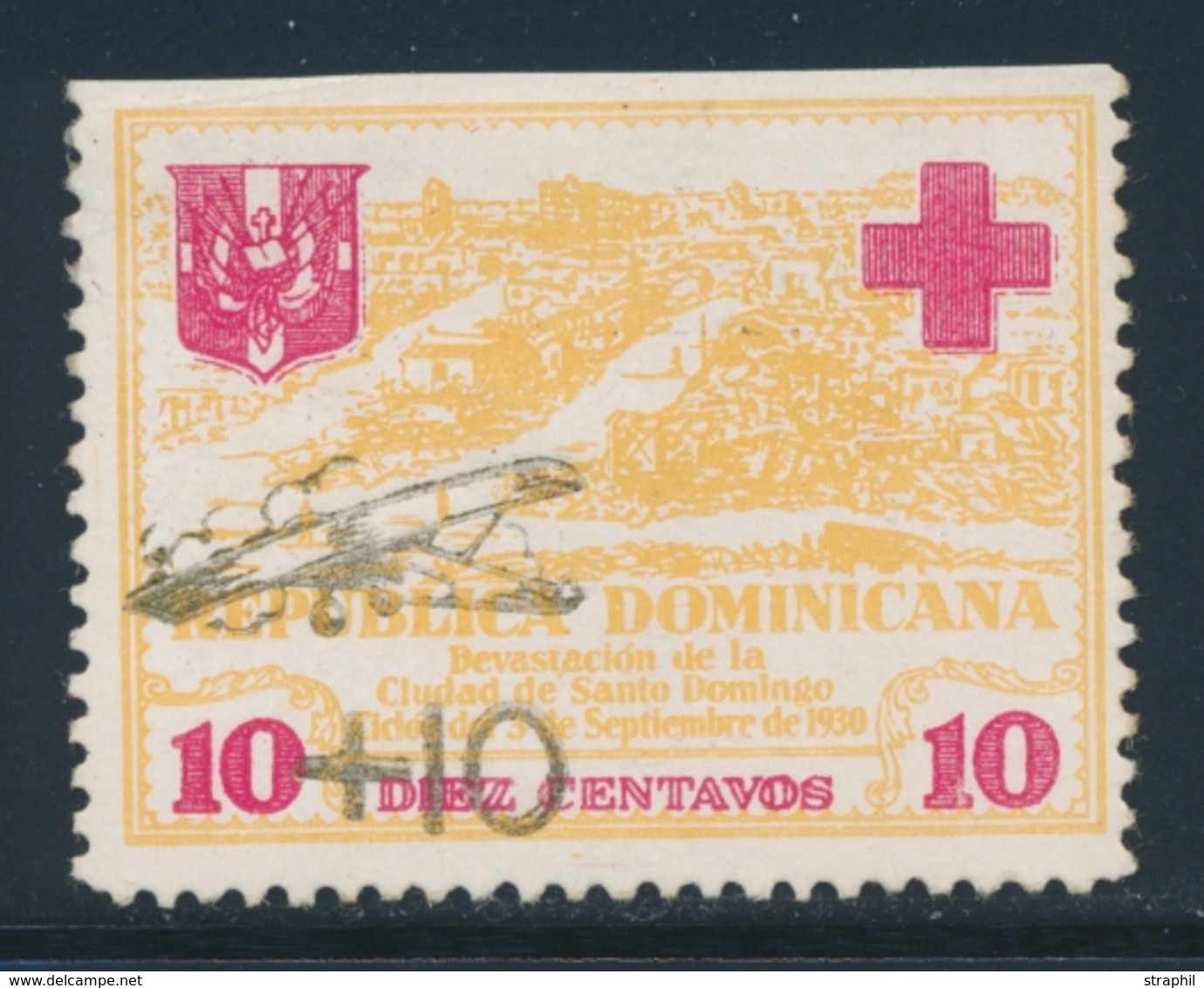 ** REP. DOMINICAINE /POSTE AERIENNE - ** - N°14 - Sans Surcharge Linéaire - TB - Dominican Republic