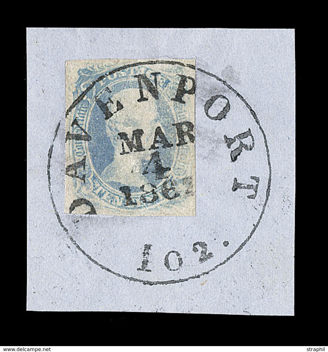 O ETATS-UNIS - ETATS CONFEDERES - O - N°11 S/frag - Gd Càd DAVENPORT 4 Mars 67 - Margé - TB - 1845-47 Postmaster Provisionals