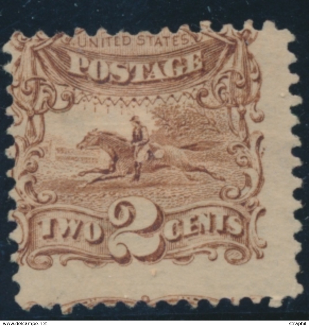 (*) ETATS-UNIS  - (*) - N°30 - 2c Brun - TB - Used Stamps
