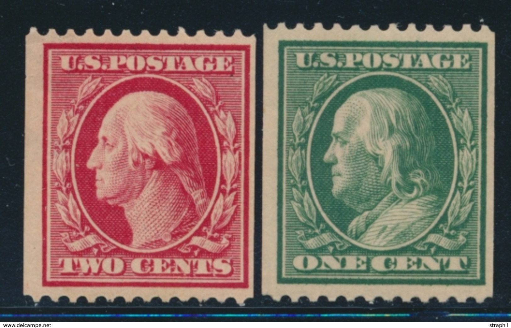 **/* ETATS-UNIS  - **/* - N°167/68B - Dentelé 12 Horiz. - TB - Used Stamps