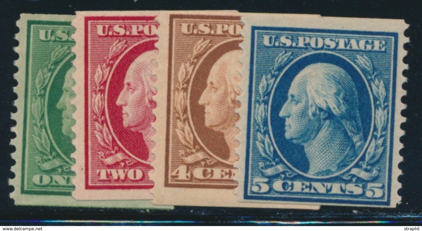 * ETATS-UNIS  - * - N°167/71C - Dentelé 12 Vertical - TB - Used Stamps