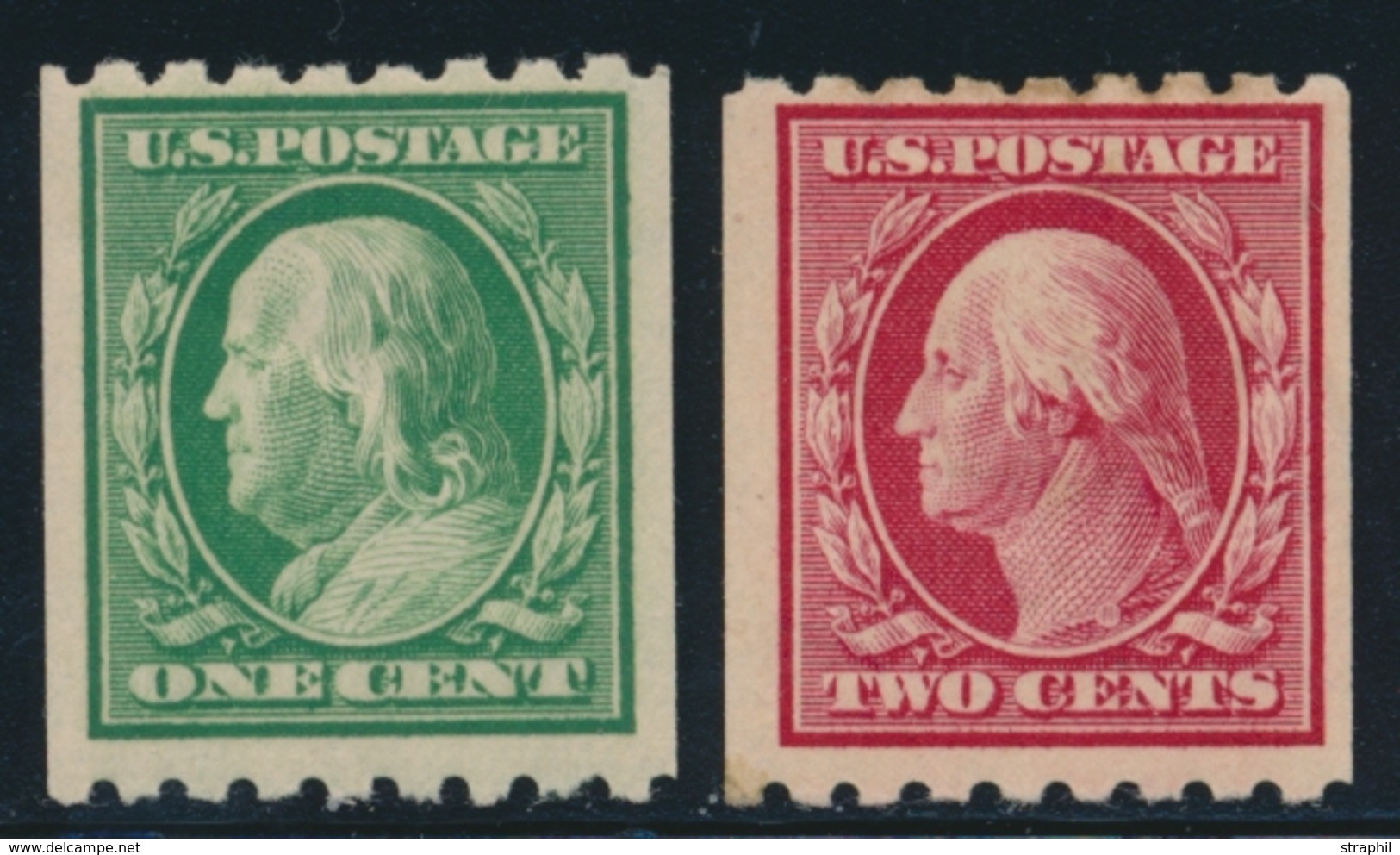 ** ETATS-UNIS  - ** - N°167H/68H - Dentelé 8½ Horiz. - TB - Used Stamps