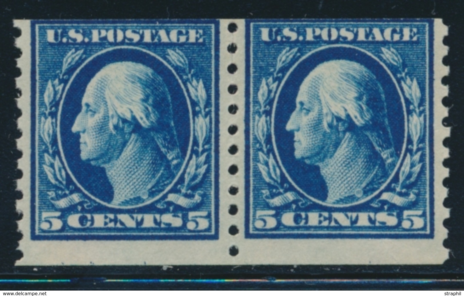 ** ETATS-UNIS  - ** - N°171L - Dentelé 10 Vertical - Paire - TB - Used Stamps