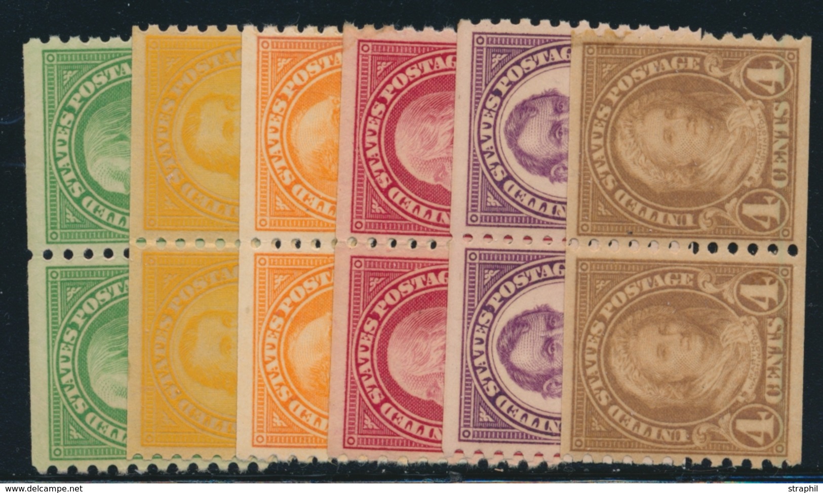 ** ETATS-UNIS  - ** - N°228d/237a - Sf N°232a - En Paire - Dentelé 10 Vertical - TB - Used Stamps