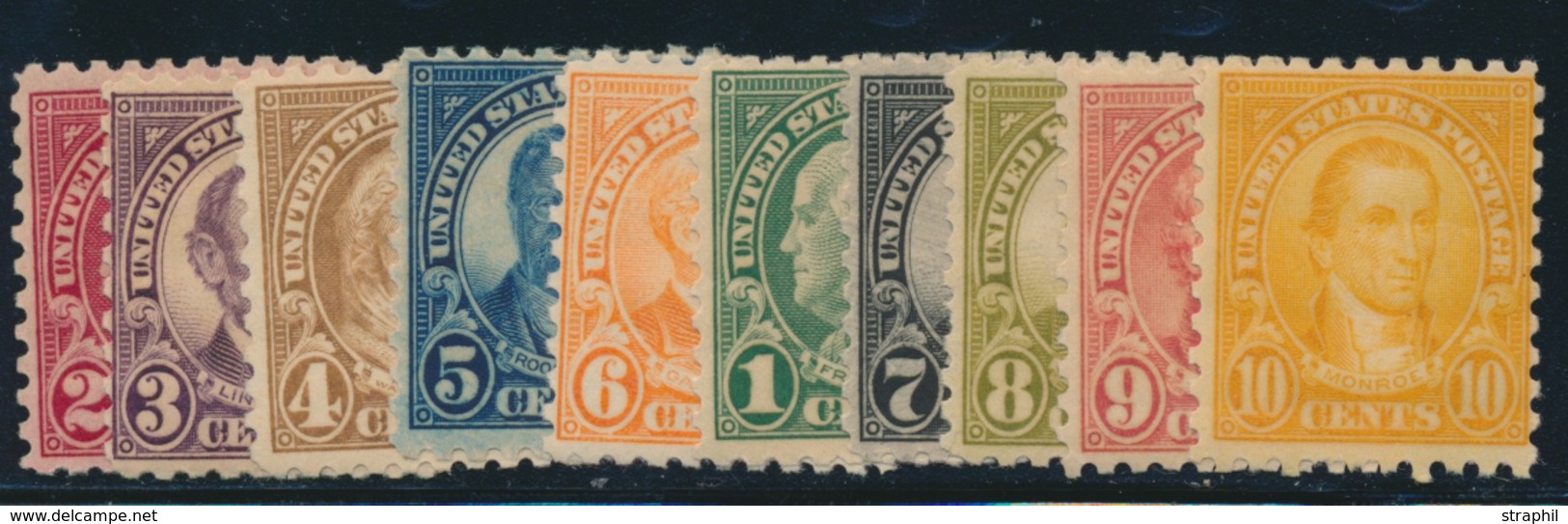 ** ETATS-UNIS  - ** - N°228d/37a - 10 Valeurs - Dentelé 10 - TB - Used Stamps