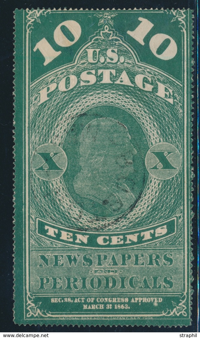 O ETATS-UNIS - JOURNAUX - O - N°2 - 10c Vert - TB - Newspaper & Periodical