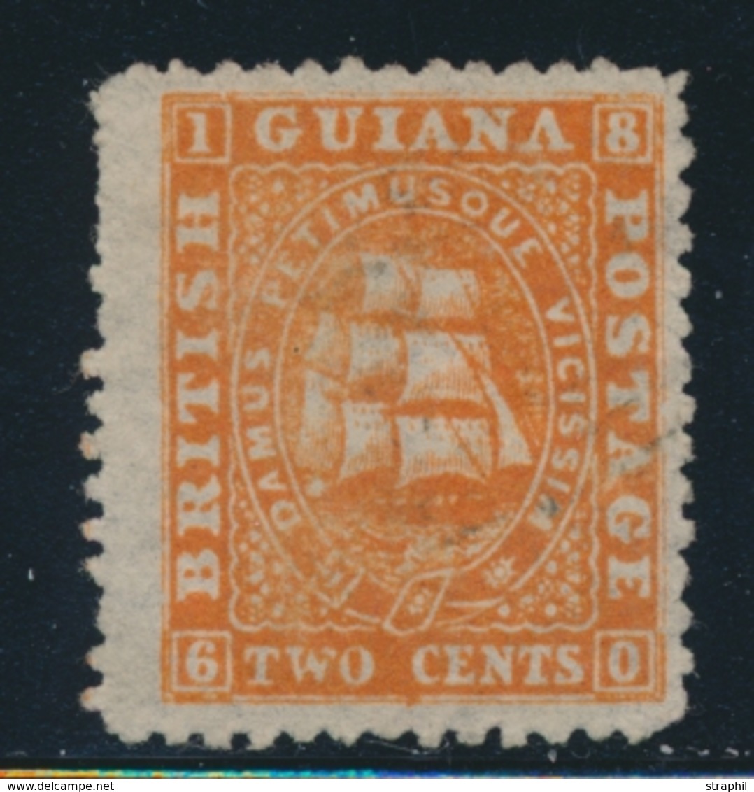 O GUYANE BRITANNIQUE  - O - N°16 - 2c Orange - TB - British Guiana (...-1966)