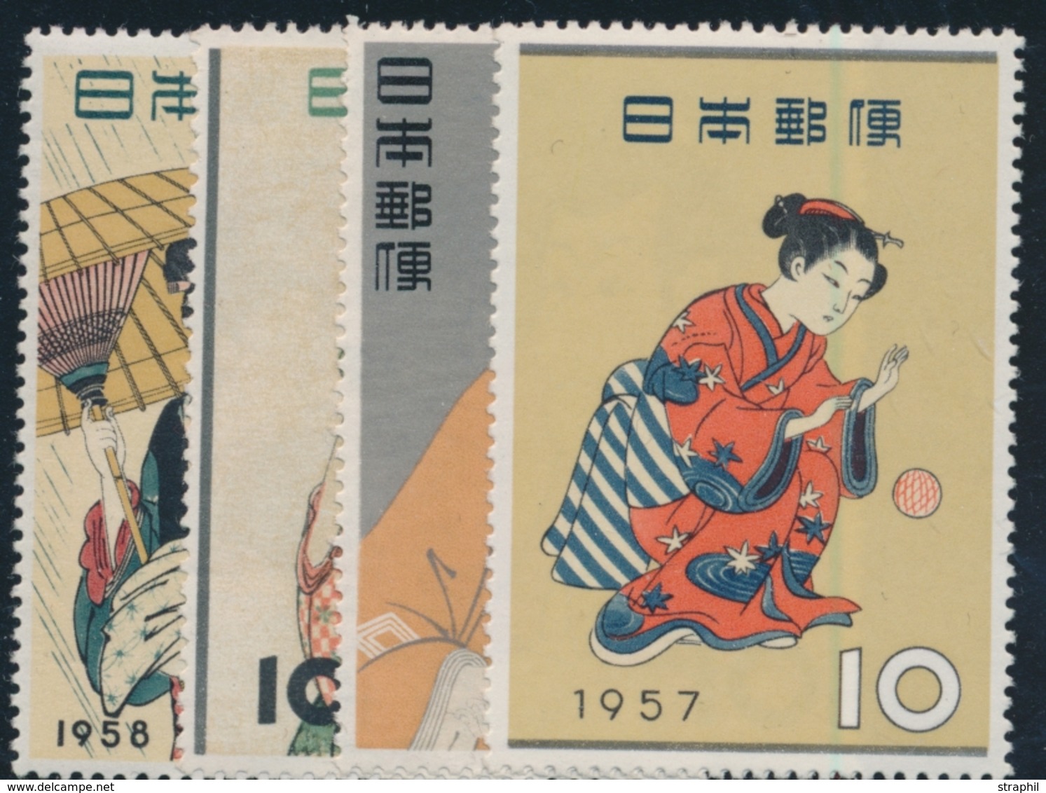 ** JAPON - ** - N°571, 586, 596, 601 - TB - Other & Unclassified