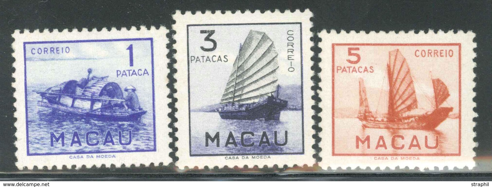 * MACAU  - * - N°353/55 - Jonques - TB - Unused Stamps