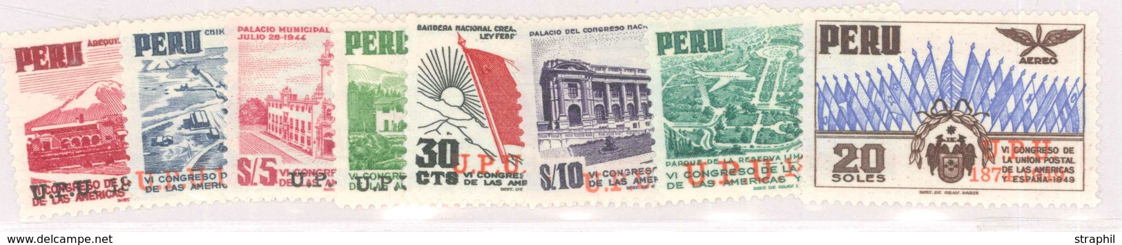 ** PEROU - ** - PA N°87/95 - Surch. UPU - TB - Pérou