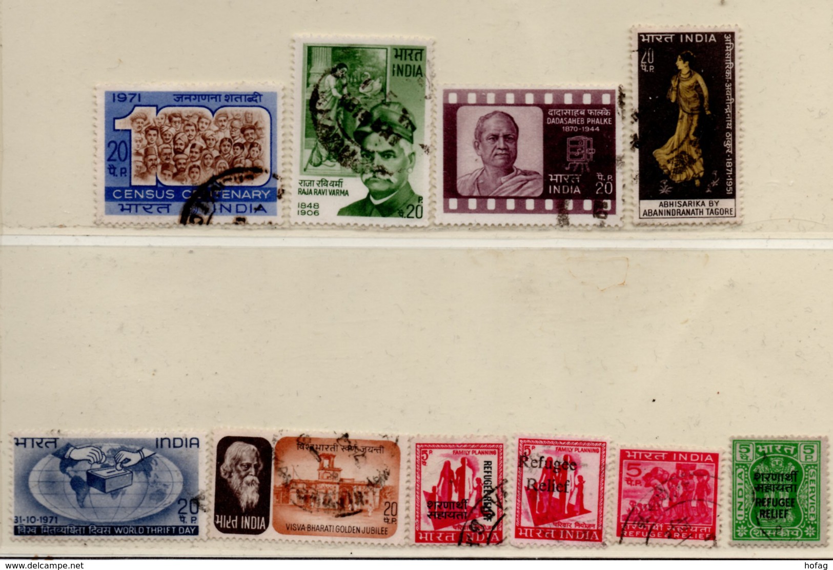 Indien 1971 Siehe Bild/Beschreibung 10 Marken, Gestempelt India Used - Used Stamps